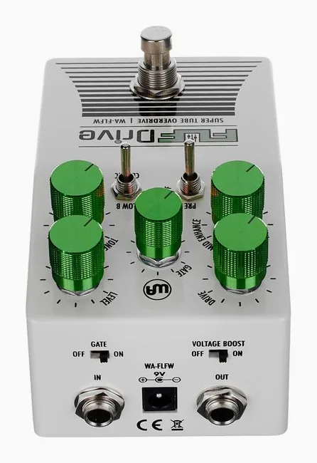 Warm Audio Fluff Drive Limited Ed. White, manopole viste dall'alto