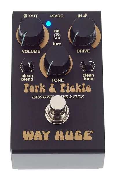 Way Huge Pork & Pickle Bass Overdrive, ingressi e uscite laterali