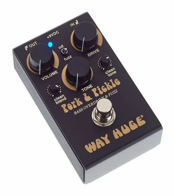 Way Huge Pork & Pickle Bass Overdrive, led e interruttore a pedale
