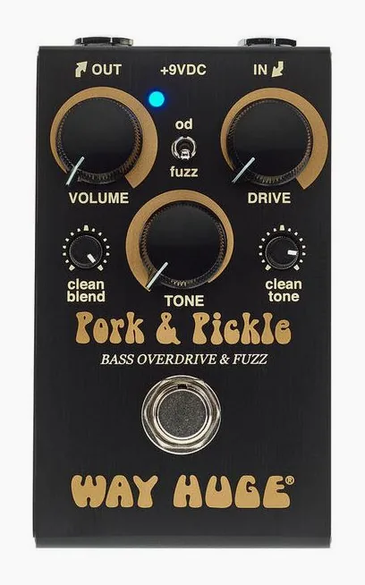Way Huge Pork & Pickle Bass Overdrive, connettori sul retro dell'unita
