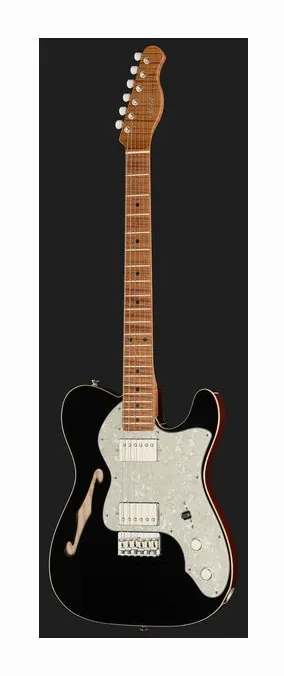 Xotic Guitars XTC-TL Black Top Natural Back, selettore pickup e jack di uscita