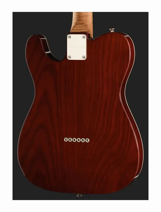 Xotic Guitars XTC-TL Black Top Natural Back, profilo laterale del corpo
