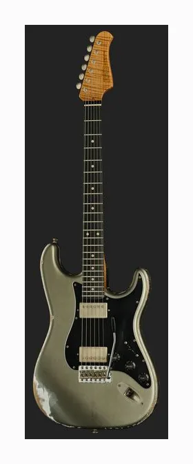 Xotic Guitars XSC-3 Pepper Gray Heavy Aged, profilo laterale del corpo