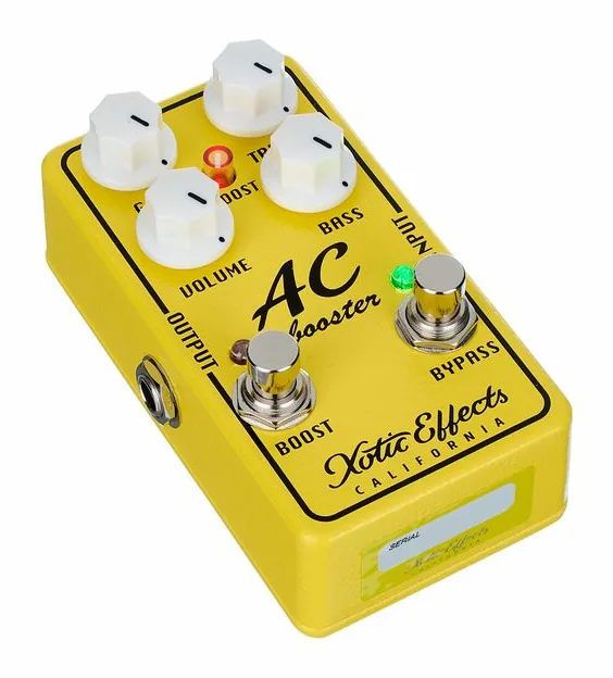 Xotic AC Booster V2, connettori sul retro dell'unita