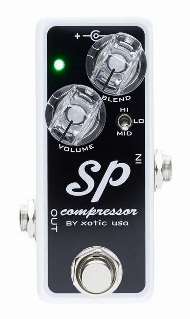 Xotic SP Compressor, grafica del pannello superiore
