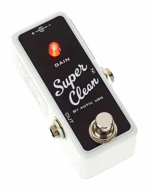 Xotic Super Clean Buffer, manopole viste dall'alto