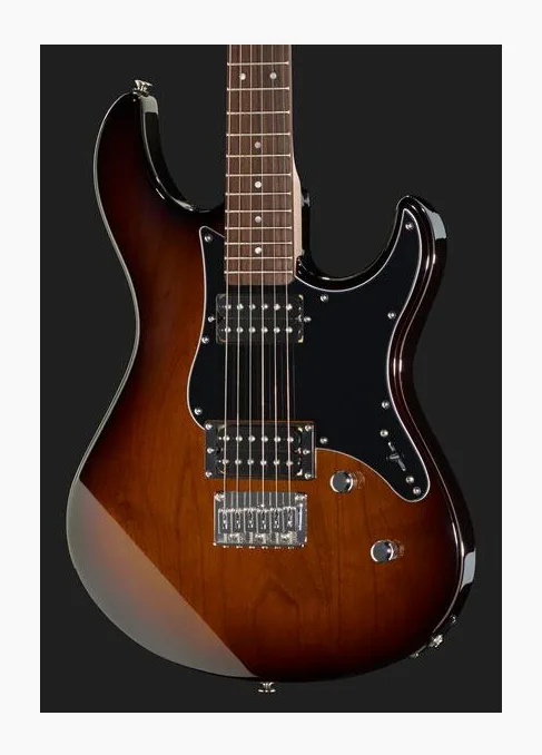 Yamaha Pacifica 120H TBSB, profilo laterale del corpo