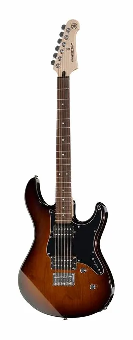 Yamaha Pacifica 120H TBSB inquadrato di fronte su sfondo neutro