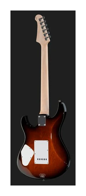 Yamaha Pacifica 212V FM TBS, manico e tastiera visti di lato