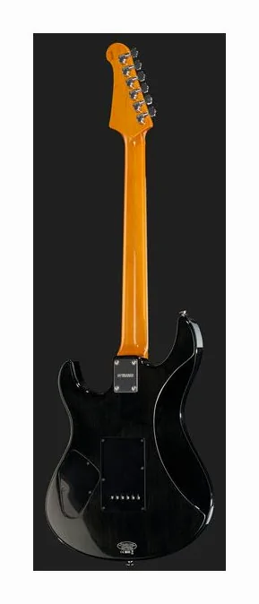 Yamaha Pacifica 611 V FM TBL, curve del body viste dall'alto