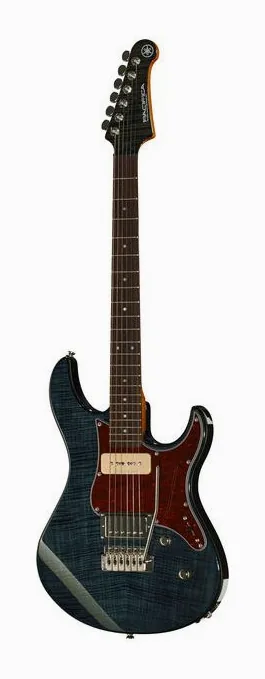 Yamaha Pacifica 611 V FM TBL in primo piano frontale