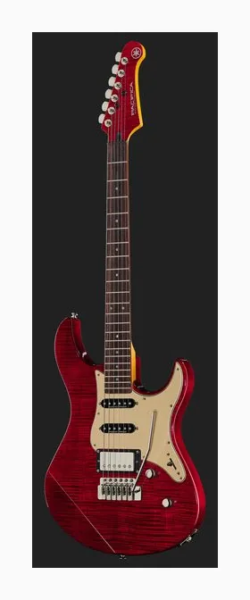 Yamaha Pacifica 612V II FMX FR, corpo e verniciatura in primo piano