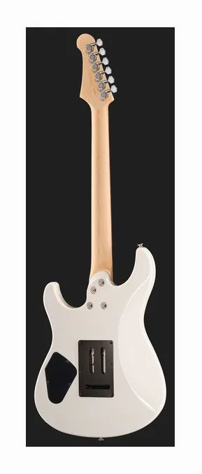 Yamaha Pacifica Std+12 Shell White RF, curve del body viste dall'alto