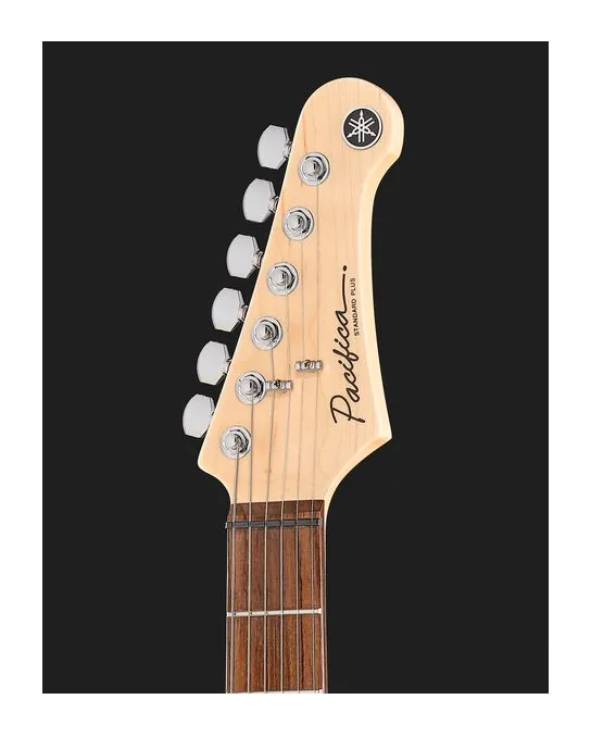 Yamaha Pacifica Std+12 Shell White RF, manico e tastiera visti di lato