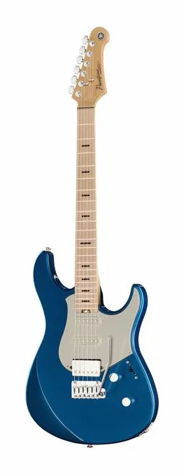 Yamaha Pacifica Std+12 Spk Blue MF in primo piano frontale