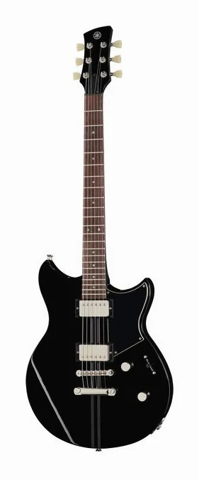 Yamaha Revstar RSE20 Black inquadrato di fronte su sfondo neutro