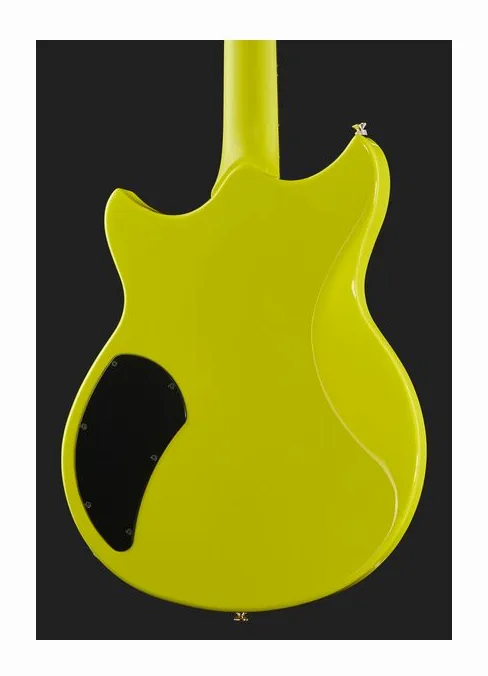 Yamaha Revstar RSE20 Neon Yellow, corpo e verniciatura in primo piano