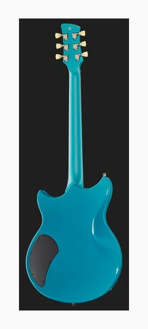 Yamaha Revstar RSE20 Swift Blue, curve del body viste dall'alto