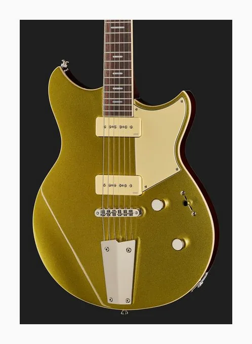 Yamaha Revstar RSP02T Crisp Gold, paletta con meccaniche e logo