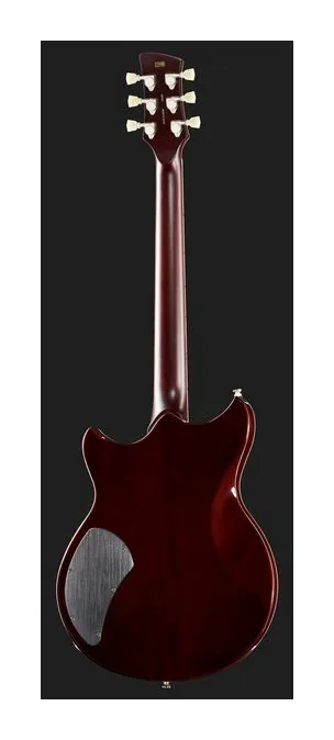 Yamaha Revstar RSP02T Swift Blue, curve del body viste dall'alto