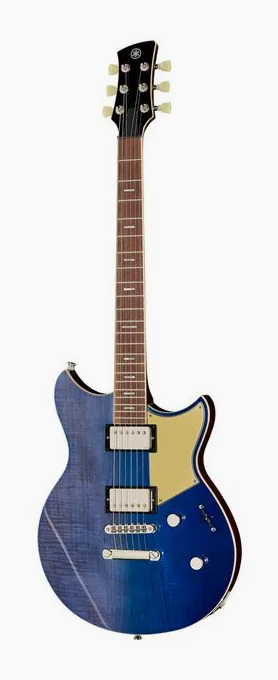 Yamaha Revstar RSP20 Moonlight Blue inquadrato di fronte su sfondo neutro