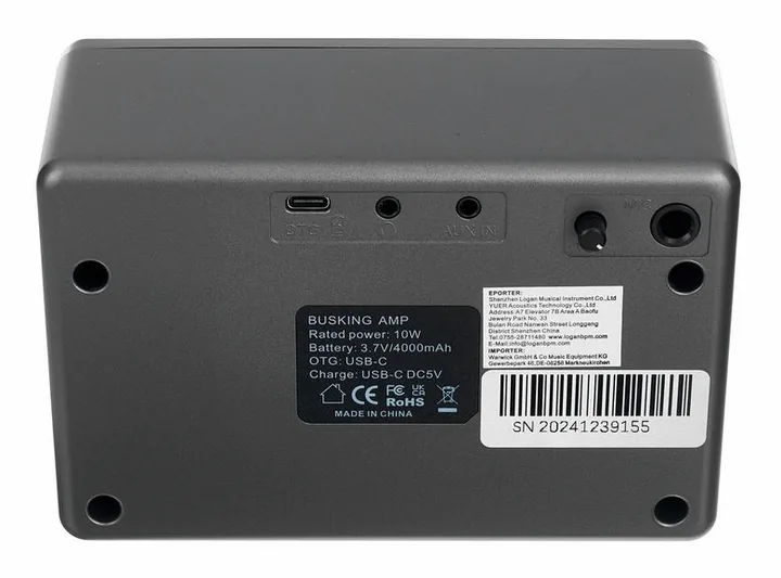 Yuer BA-10Pro Mini Busking Amp, griglia dell'altoparlante