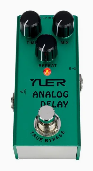 Yuer RF-10 Series Analog Delay, grafica del pannello superiore