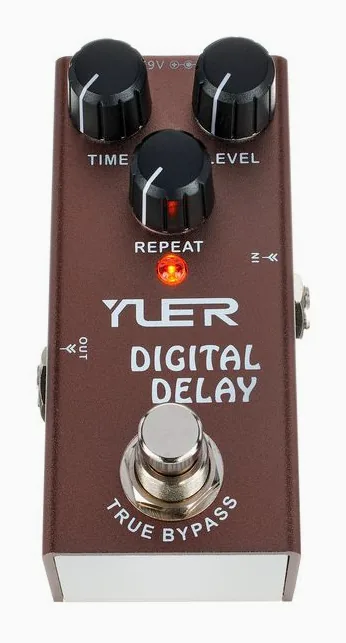Yuer RF-10 Series Digital Delay, led e interruttore a pedale