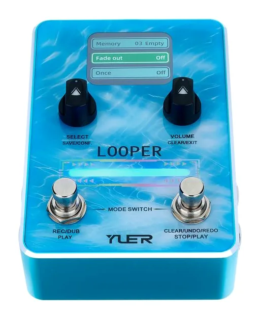 Yuer XS-02 Looper, led e interruttore a pedale