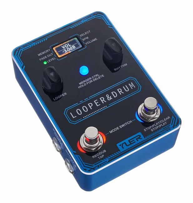 Yuer XS-04 Looper & Drum, grafica del pannello superiore