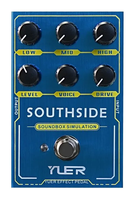 Yuer YF-32 Southside Overdrive/Amp fotografato frontalmente