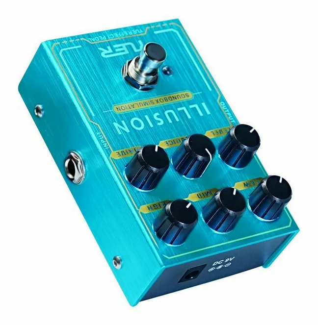 Yuer YF-33 Illusion Overdrive/Amp, grafica del pannello superiore