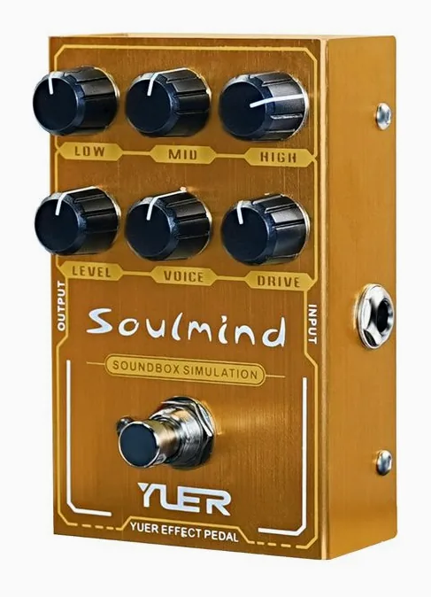 Yuer YF-34 Soulmind Overdrive/Amp, led e interruttore a pedale