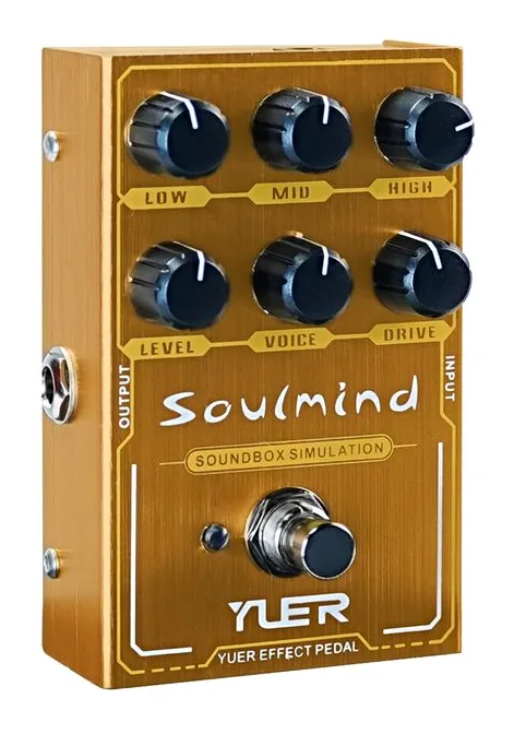 Yuer YF-34 Soulmind Overdrive/Amp, grafica del pannello superiore