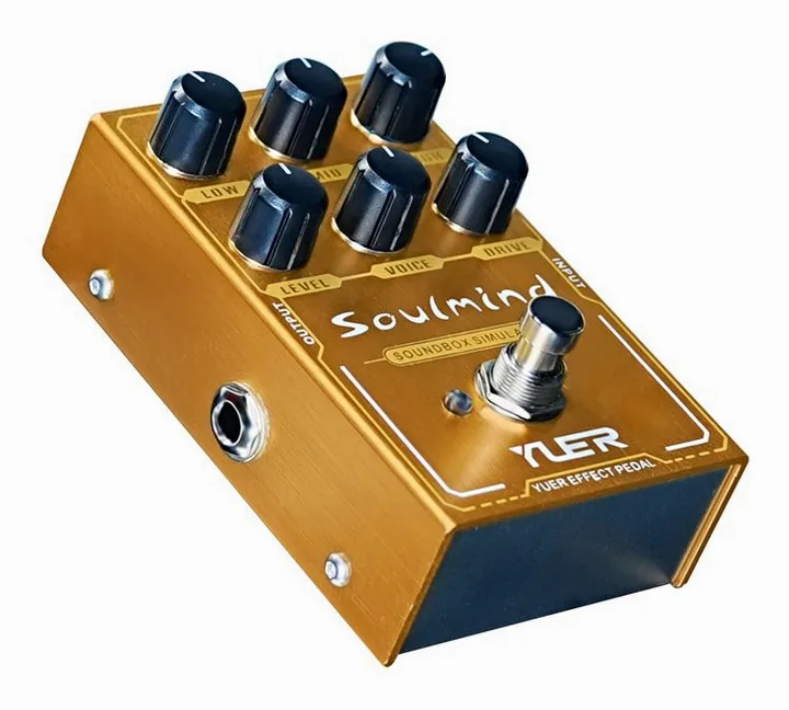 Yuer YF-34 Soulmind Overdrive/Amp, grafica del pannello superiore