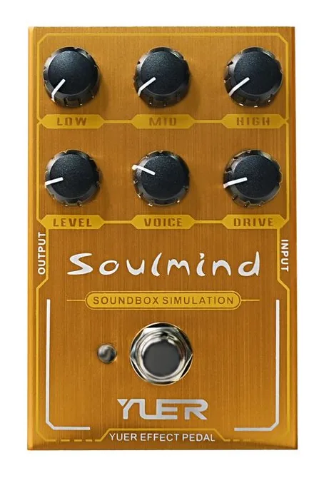 Yuer YF-34 Soulmind Overdrive/Amp fotografato frontalmente