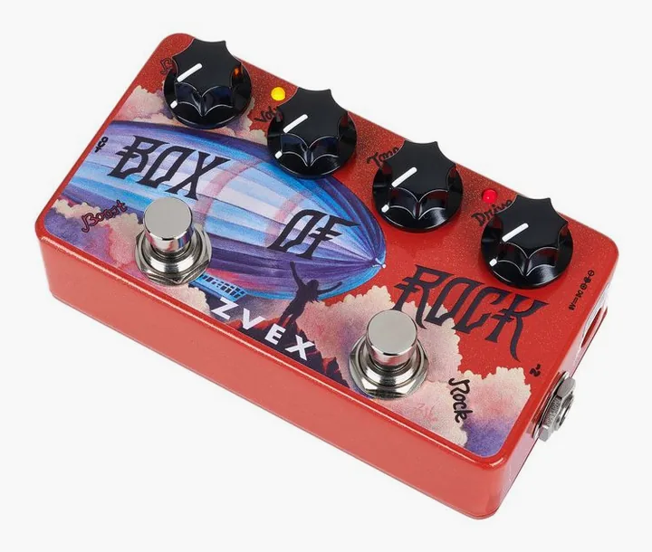 Z.Vex Box of Rock Vexter Overd/Boost, connettori sul retro dell'unita