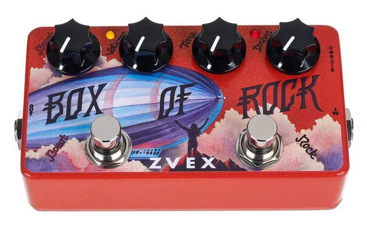 Z.Vex Box of Rock Vexter Overd/Boost, manopole viste dall'alto