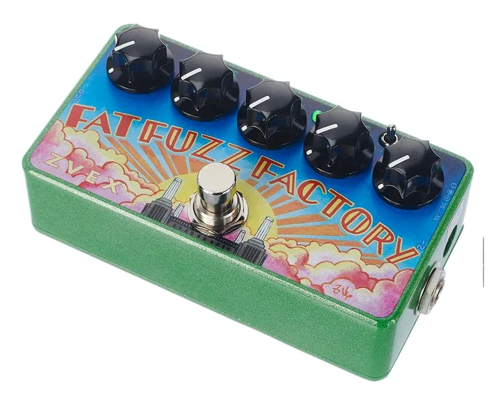 Z.Vex Fat Fuzz Factory Vexter inquadrato di fronte su sfondo neutro