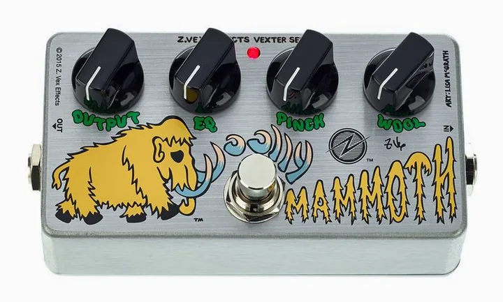 Z.Vex Woolly Mammoth Vexter, connettori sul retro dell'unita
