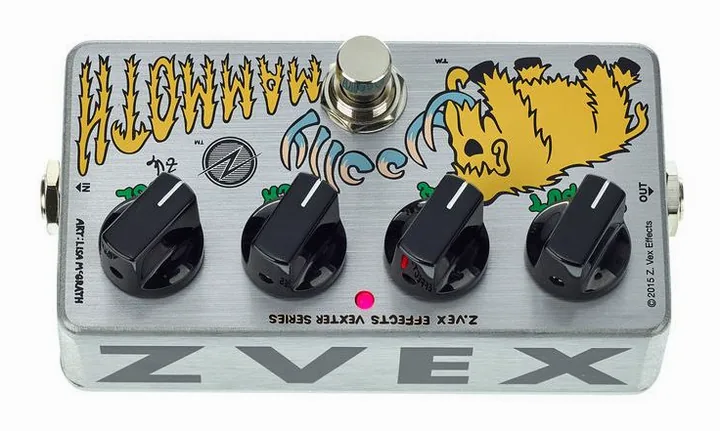 Z.Vex Woolly Mammoth Vexter, led e interruttore a pedale