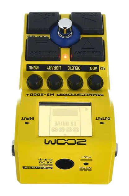 Zoom MS-200D+, manopole viste dall'alto