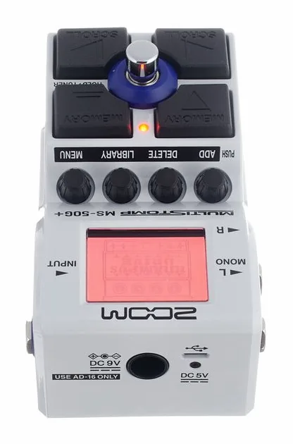 Zoom MS-50G+, led e interruttore a pedale