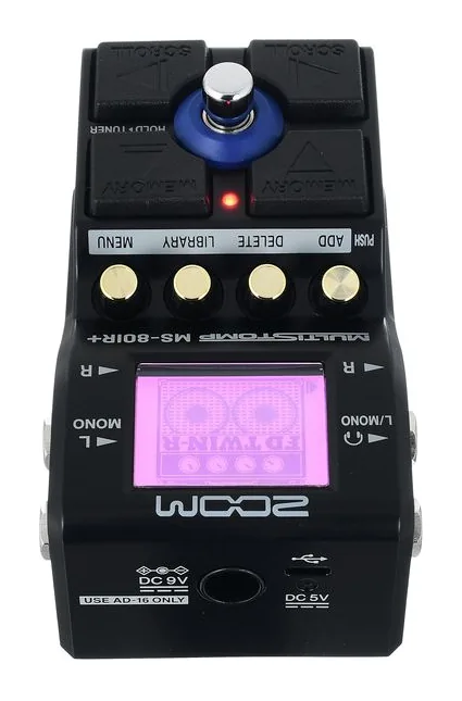 Zoom MS-80IR+, footswitch in primo piano