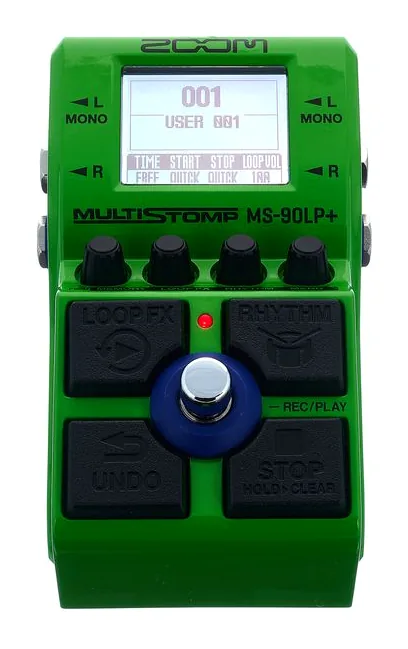 Zoom MS-90LP+ Multistomp Looper, grafica del pannello superiore