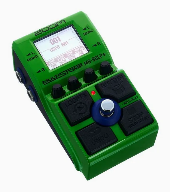 Zoom MS-90LP+ Multistomp Looper, manopole viste dall'alto