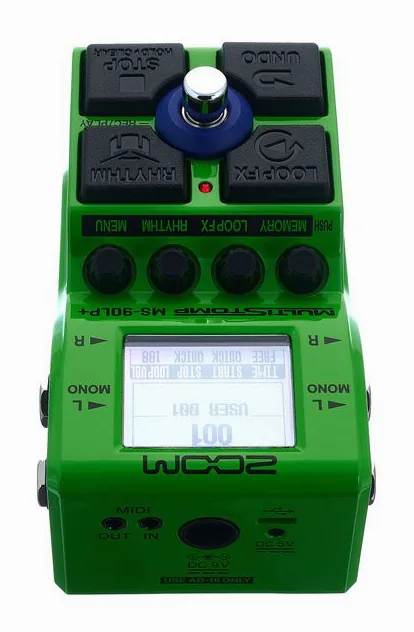 Zoom MS-90LP+ Multistomp Looper, footswitch in primo piano