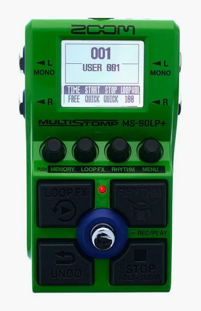 Zoom MS-90LP+ Multistomp Looper, manopole viste dall'alto